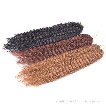 Wholesale Freetress Passion Twist Water Wave Prestretched High Tempreture Italian Curl Afro Synthetic Braiding Crochet Hair
